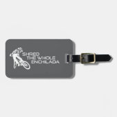 Shred The Whole Enchilada Moab Utah Bagagelabel (Voorkant horizontaal)