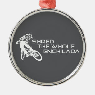 Shred The Whole Enchilada Moab Utah Metalen Ornament