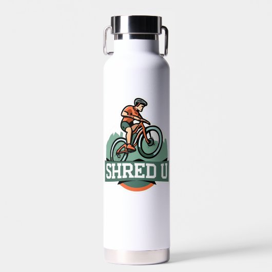 Shred University mountainbiken Waterfles (Voorkant)