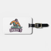 Shred University Snowboarden Bagagelabel (Voorkant horizontaal)