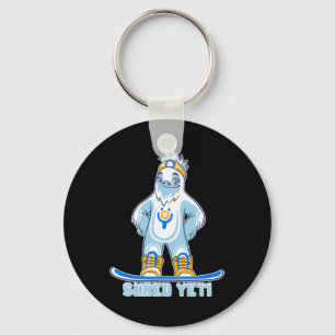 Shred Yeti - Fun Yeti Bigfoot Sasquatch Snowboardi Sleutelhanger