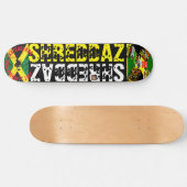 SHREDDAZ 8 1/4 "Skateboard Deck Skateboard (Horizontaal)