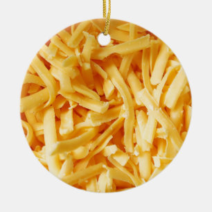 Shredded Cheddar Cheese Keramisch Ornament