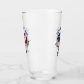 Shredded, Ripped and Torn American Flag Glass Glas (Links)