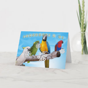 Shredders R Us Feestdagen Kaart