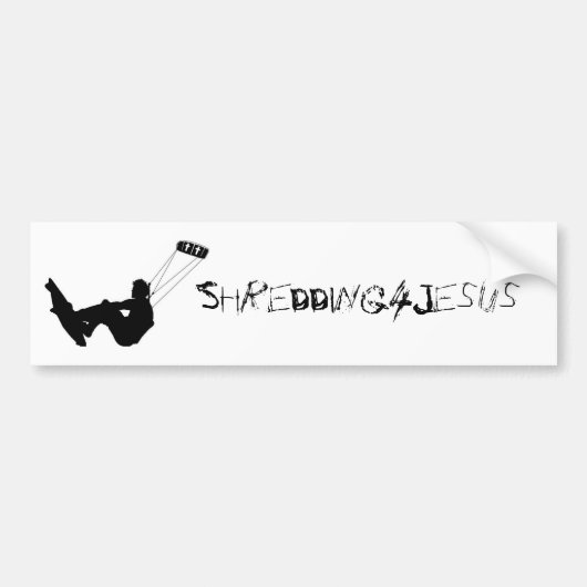 Shredding4Jesus Bumpersticker (Voorkant)