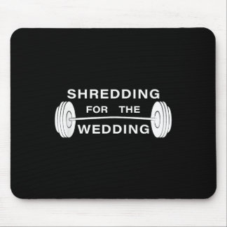 Shredding voor de bruid of bruidegom muismat