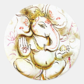 Shree Ganesh Ronde Sticker