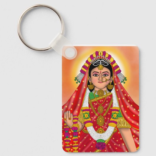 Shree Radha Sleutelhanger (Voorkant)