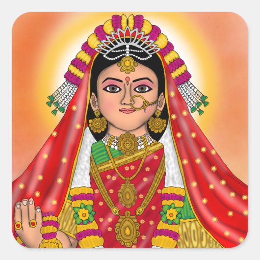 Shree Radha Stickers (Voorkant)