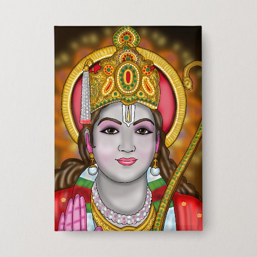 Shree Ram-knop Button (Voorkant)