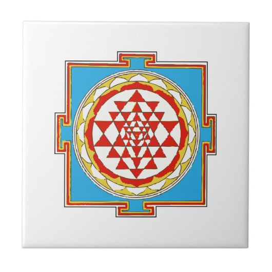 Shree Yantra Tegeltje (Voorkant)