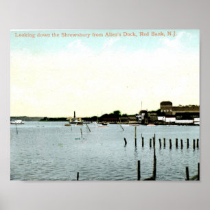 Shrewsbury River, Red Bank NJ, Poster