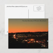 Shrewsbury Worcester Twilight Briefkaart (Voorkant / Achterkant)