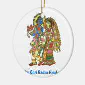 Shri Shri Radha Krishna Keramisch Ornament (Links)