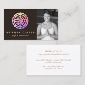 Shri Yantra, Carte de visite photo de Shri Chakra (Devant / Derrière)