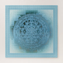 Shri Yantra Mandala:  Aqua