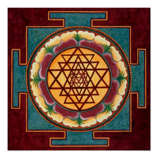 Shri Yantra Perfect Poster (Voorkant)