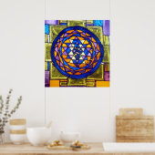 Shri Yantra Poster (Keuken)