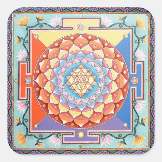 Shri Yantra sticker (Voorkant)