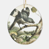 SHRIKE BIRD MET BUG KERAMISCH ORNAMENT (Links)