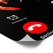 Shrim Is Calling Misspelled Funny Shrimp Calling M Poster (Hoek)