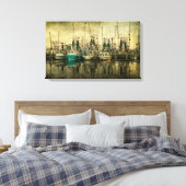 Shrimp Boat Lineup Canvas Afdruk (Insitu (Slaapkamer))