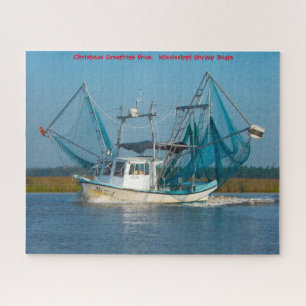Shrimp Boat Mississippi Jigzaag Puzzle Legpuzzel