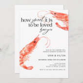 Shrimp Boil Invitation Kaart (Voorkant / Achterkant)