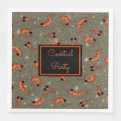 Shrimp Cocktail Party over heel Napkins Servet (Voorkant)