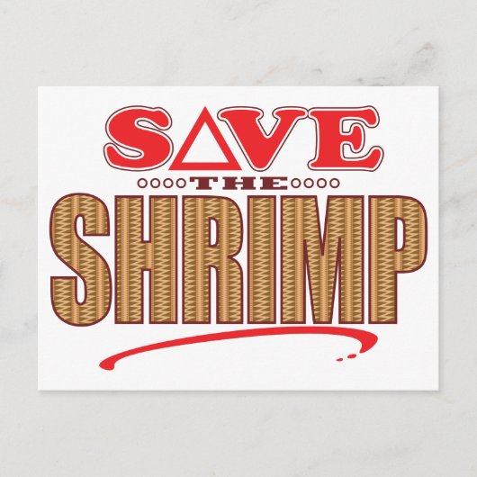 Shrimp Save Briefkaart (Voorkant)