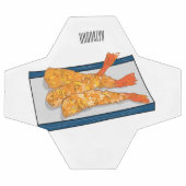 Shrimp tempura cartoon illustration (Plat)
