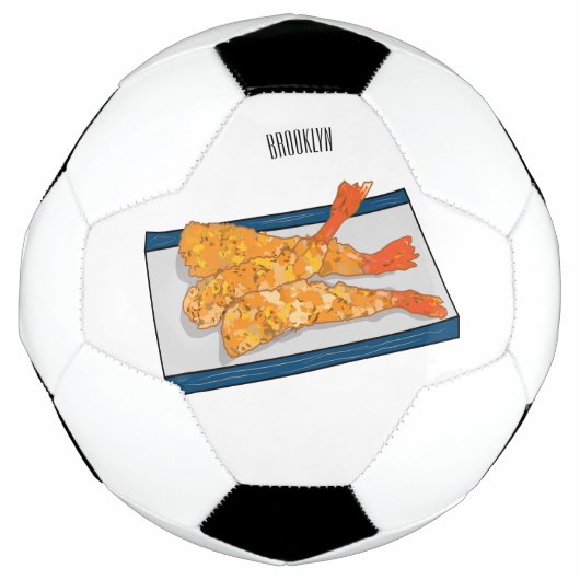 Shrimp tempura cartoon illustration (Devant)