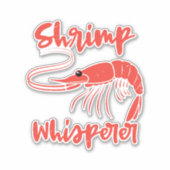 Shrimp Whisperer Seafood Crayfish Lobster Gift Sticker (Voorkant)
