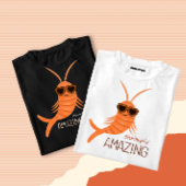 Shrimp with sunglasses t-shirt