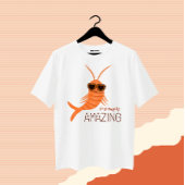 Shrimp with sunglasses t-shirt
