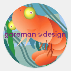 shrimpeez ronde sticker