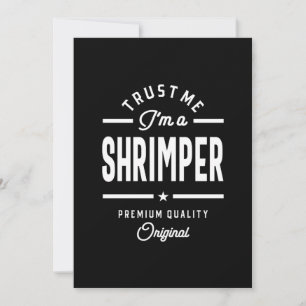 Shrimper Job Title T-shirt Gift Mannen vrouwen Bedankkaart