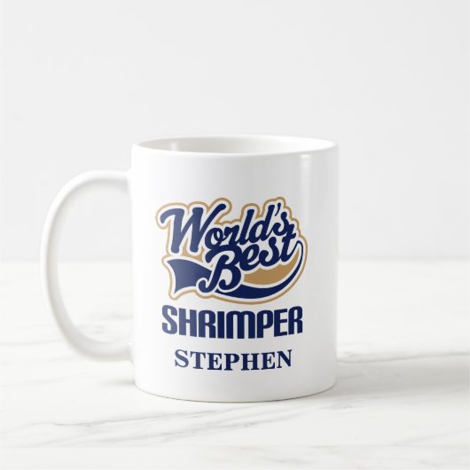 Shrimper Personalized Mug Gift Koffiemok (Links)