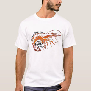 Shrimply de beste vader ooit - Custom Funny Pun Gi T-shirt