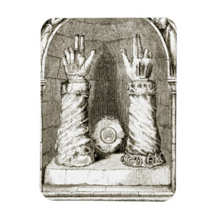 Shrine of St. Patrick's hand, uit 'The Trias Thua' Magneet