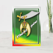 Shriner Carte de remerciements (Devant)