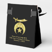 Shriner Jewel Collar Tux Sjabloon Party Dank u Bedankdoosjes (Achterkant)