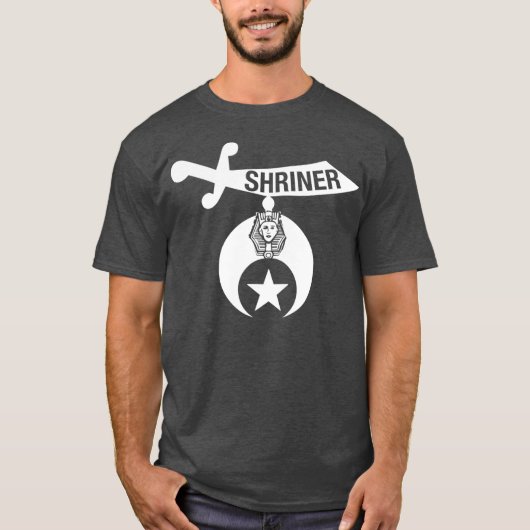 Shriner Mason Lodge Masonic Freemason Emblem T-shirt (Voorkant)