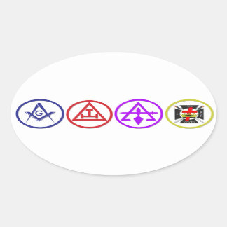 Shriners and Friends Edition Ovale Sticker