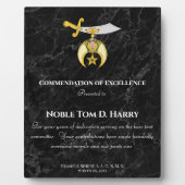 Shriners Appreciation Award Plaque (Devant)