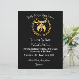 Shriners Certificaat 