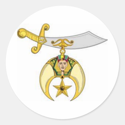 Shriners Producten Ronde Sticker (Voorkant)