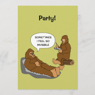 Shrink's Kantoor Funny Sasquatch Cartoon Custom Kaart