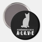 Shrodinger's kattenmagneet magneet (Voorkant / Achterkant)